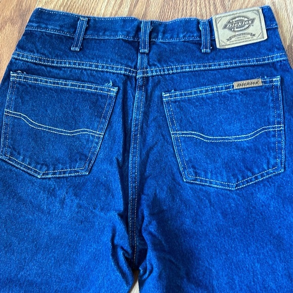 Dickies Men's Denim Blue Jeans 33 X 32 Five Pocket Straight Leg 100% Cotton - Picture 2 of 8